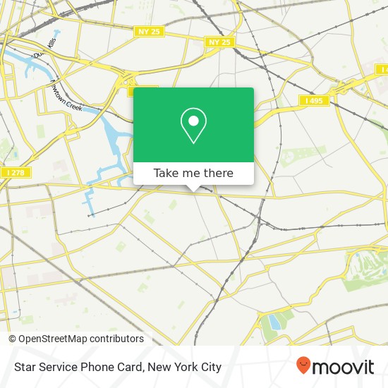 Mapa de Star Service Phone Card