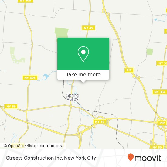 Streets Construction Inc map