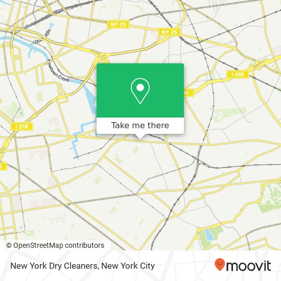 New York Dry Cleaners map