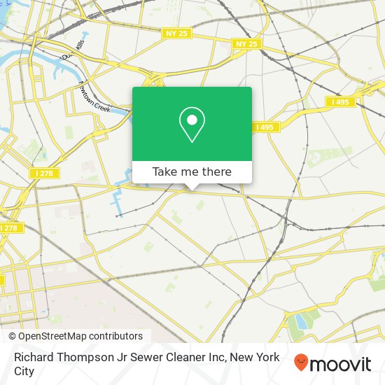 Mapa de Richard Thompson Jr Sewer Cleaner Inc