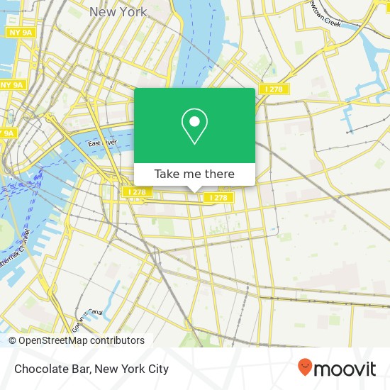 Mapa de Chocolate Bar