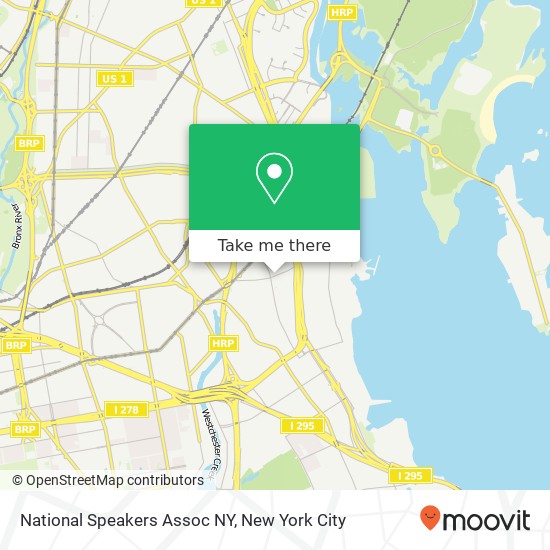 Mapa de National Speakers Assoc NY