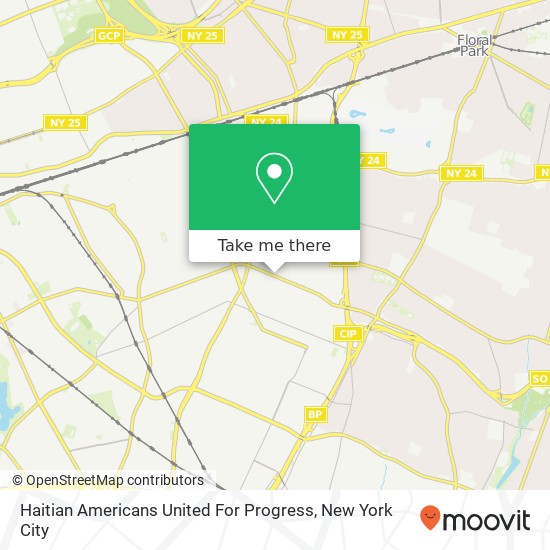 Haitian Americans United For Progress map