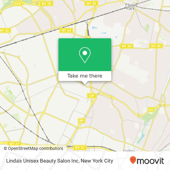 Mapa de Linda's Unisex Beauty Salon Inc