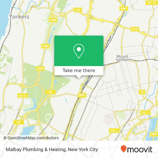Mapa de Malbay Plumbing & Heating