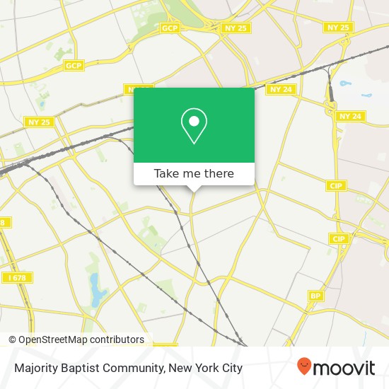 Mapa de Majority Baptist Community