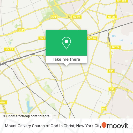 Mount Calvary Church of God In Christ map