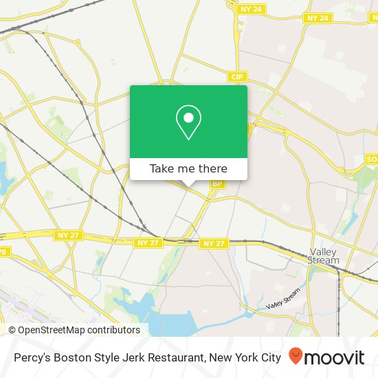 Percy's Boston Style Jerk Restaurant map