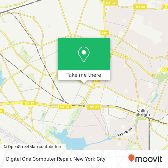 Digital One Computer Repair map