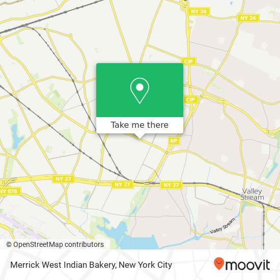 Merrick West Indian Bakery map