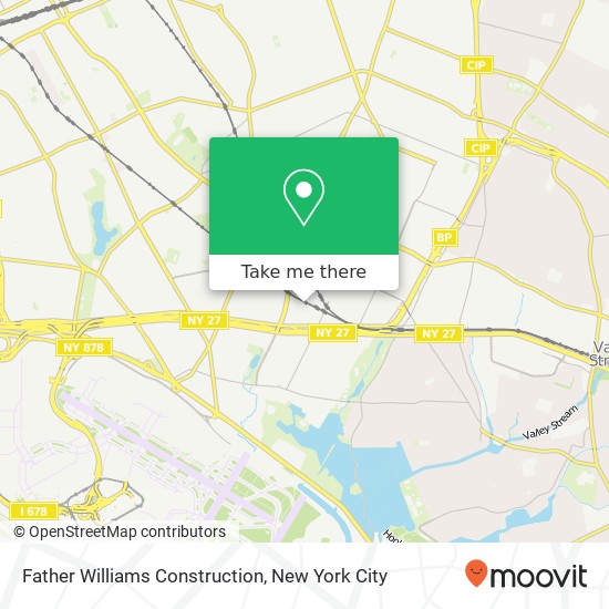 Father Williams Construction map