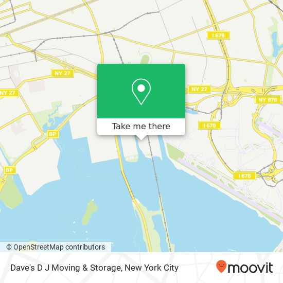 Mapa de Dave's D J Moving & Storage