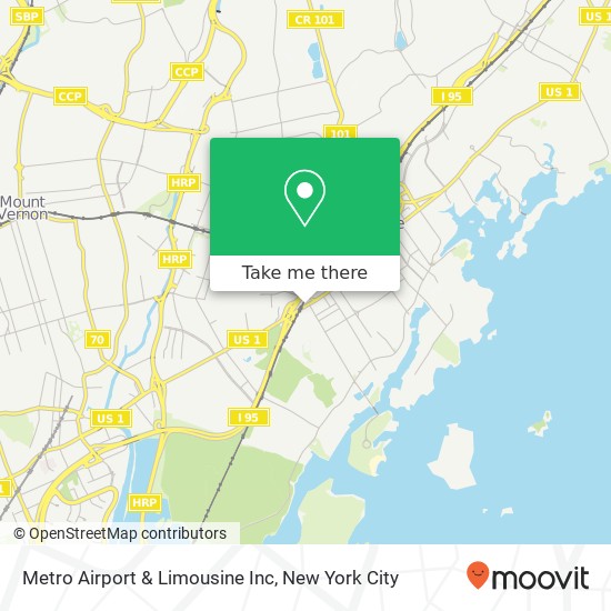 Mapa de Metro Airport & Limousine Inc