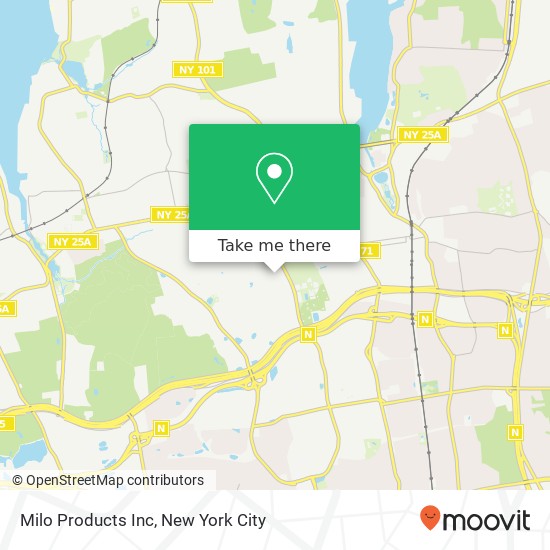 Milo Products Inc map