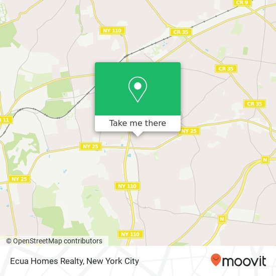 Ecua Homes Realty map