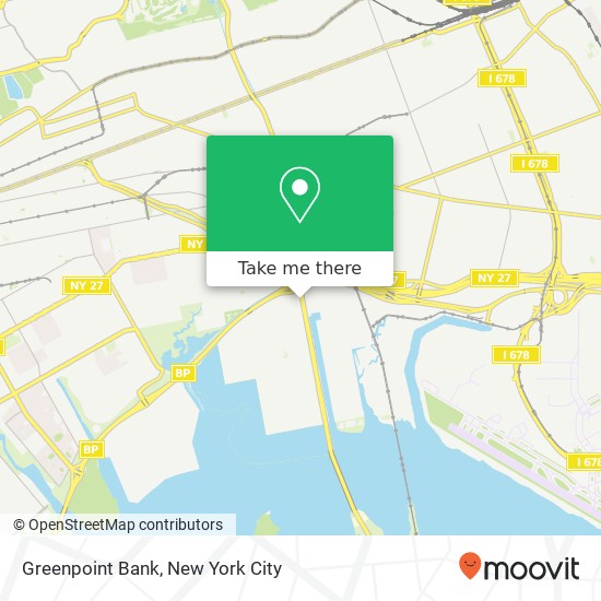 Greenpoint Bank map