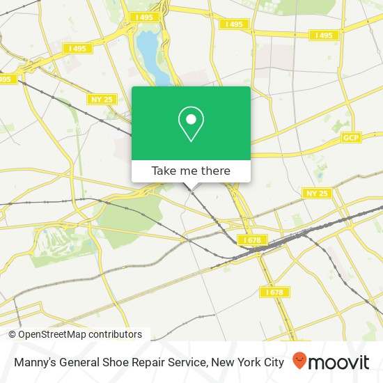 Manny's General Shoe Repair Service map