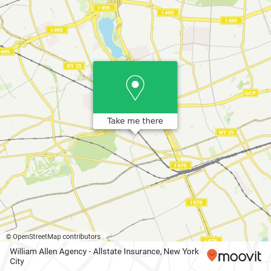 William Allen Agency - Allstate Insurance map