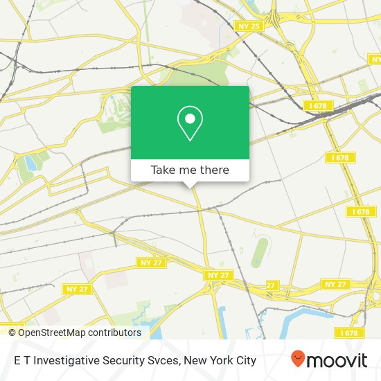 E T Investigative Security Svces map