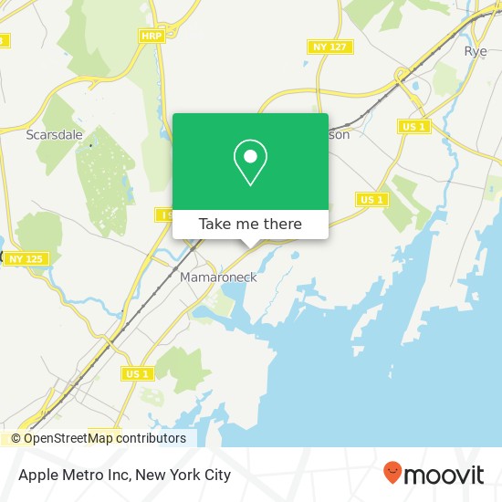 Mapa de Apple Metro Inc