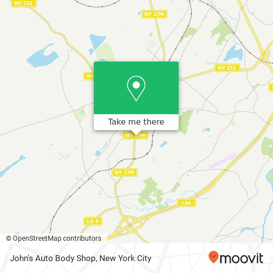 Mapa de John's Auto Body Shop