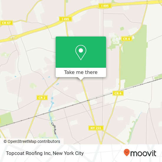 Topcoat Roofing Inc map