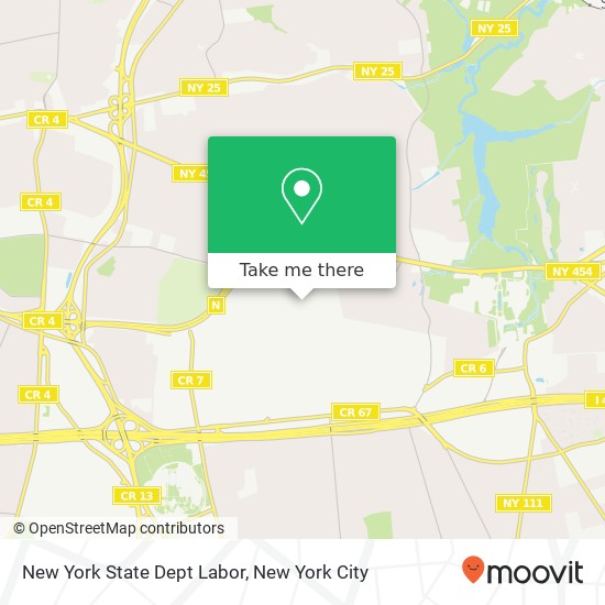 Mapa de New York State Dept Labor