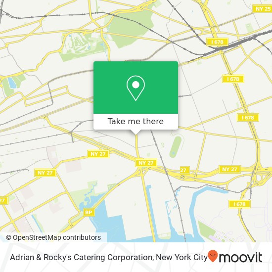 Adrian & Rocky's Catering Corporation map