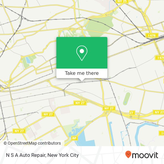 N S A Auto Repair map