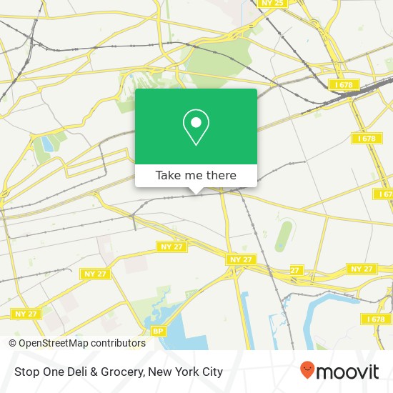 Mapa de Stop One Deli & Grocery