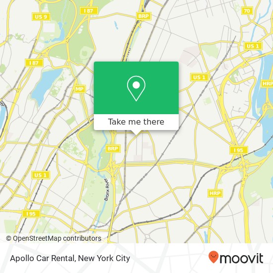 Mapa de Apollo Car Rental