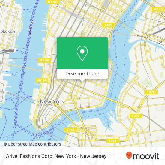 Mapa de Arivel Fashions Corp