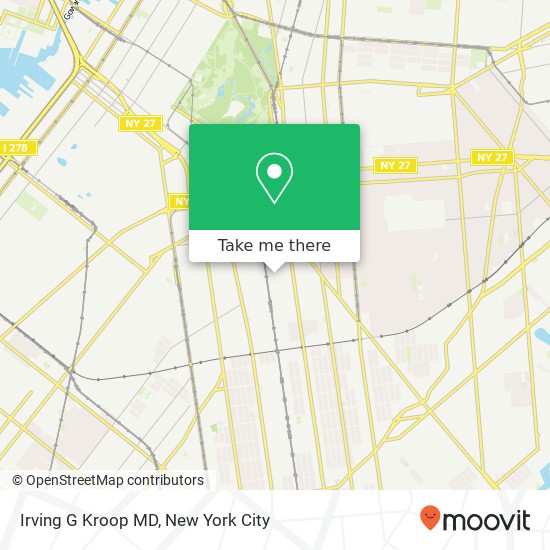 Irving G Kroop MD map
