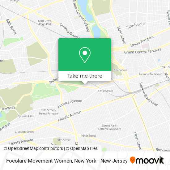 Mapa de Focolare Movement Women