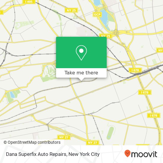 Mapa de Dana Superfix Auto Repairs