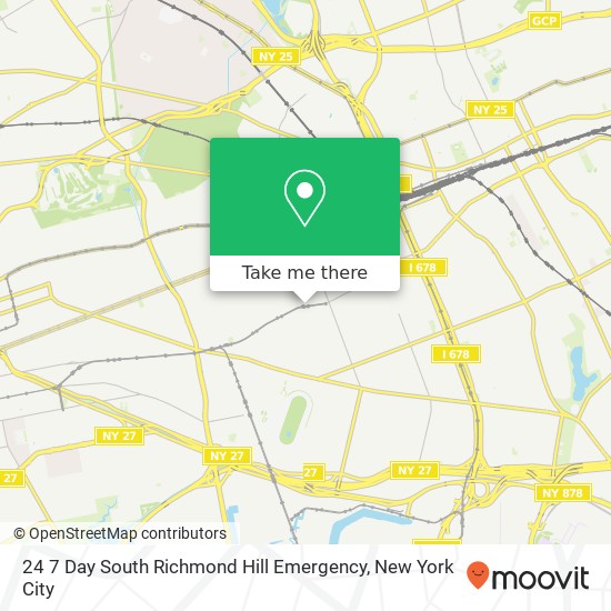 24 7 Day South Richmond Hill Emergency map