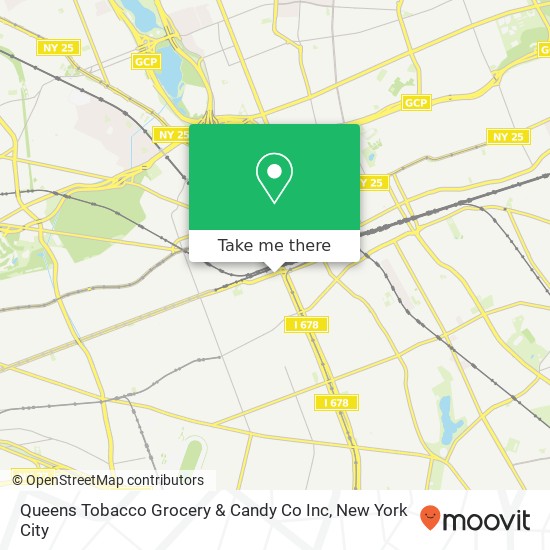 Mapa de Queens Tobacco Grocery & Candy Co Inc