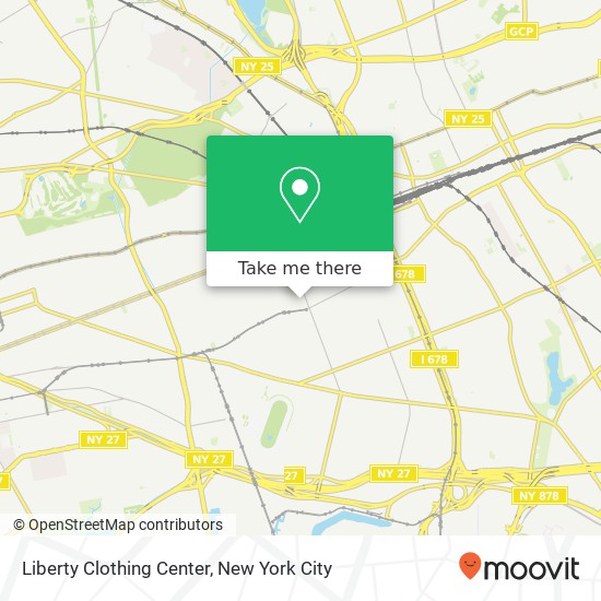 Liberty Clothing Center map