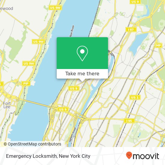 Emergency Locksmith map