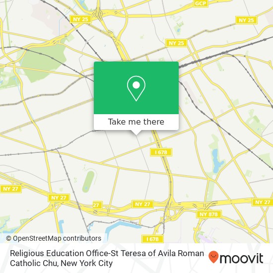 Mapa de Religious Education Office-St Teresa of Avila Roman Catholic Chu