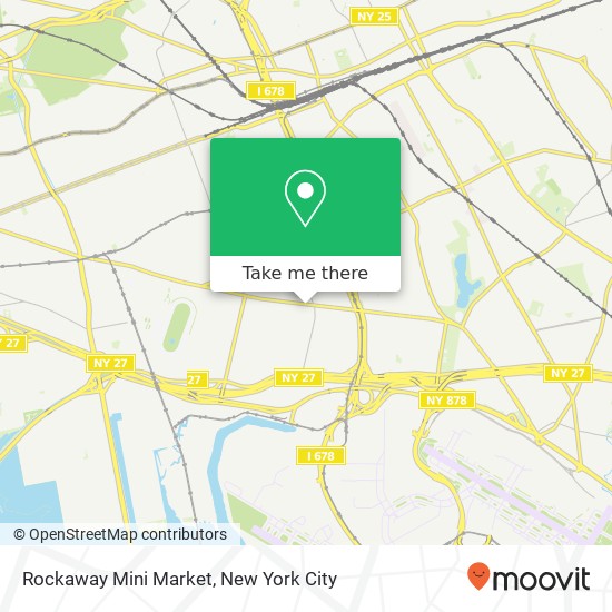 Mapa de Rockaway Mini Market