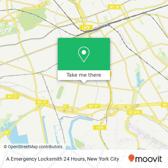 A Emergency Locksmith 24 Hours map