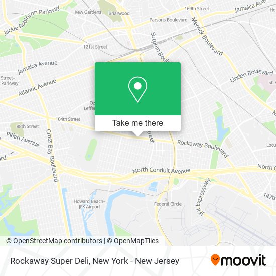 Mapa de Rockaway Super Deli