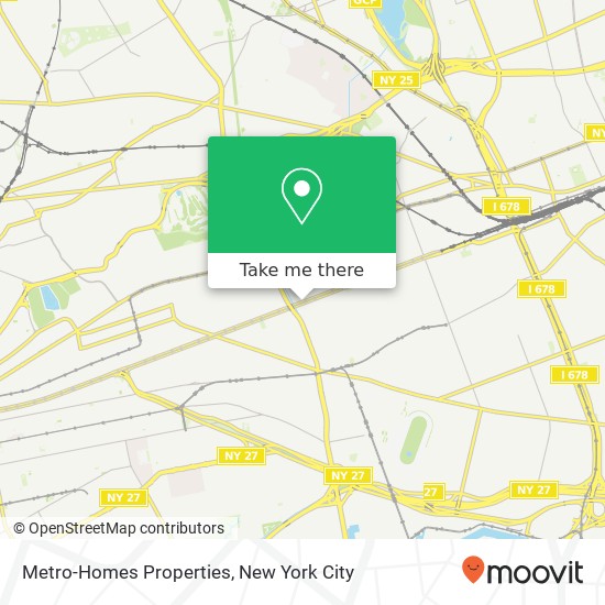 Metro-Homes Properties map