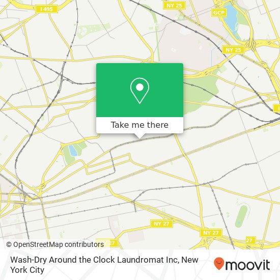 Wash-Dry Around the Clock Laundromat Inc map