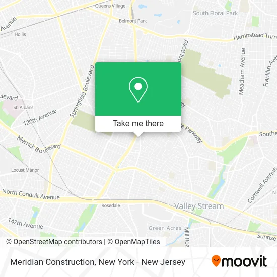 Meridian Construction map