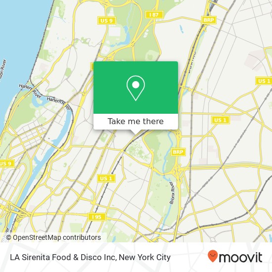 LA Sirenita Food & Disco Inc map