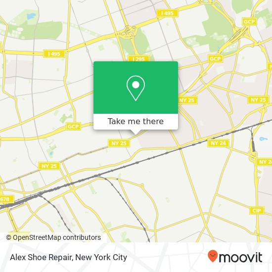 Alex Shoe Repair map