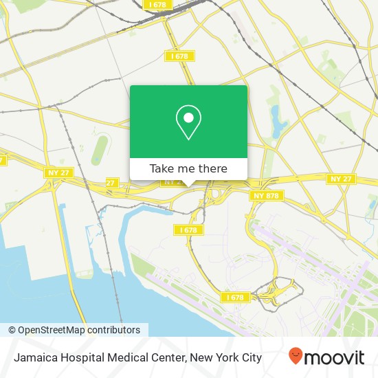 Jamaica Hospital Medical Center map