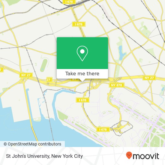 St John's University map